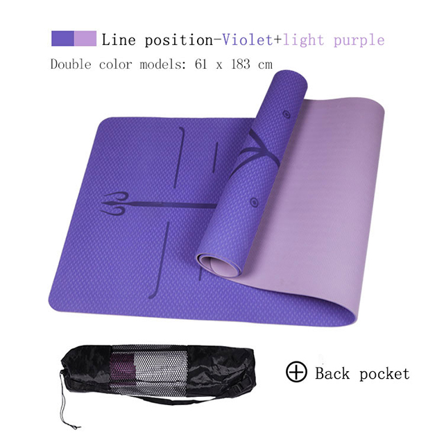 No Slip Good Quality Alignment Yoga Mat 6mm Thick Online Buy good quality yoga mat, alignment