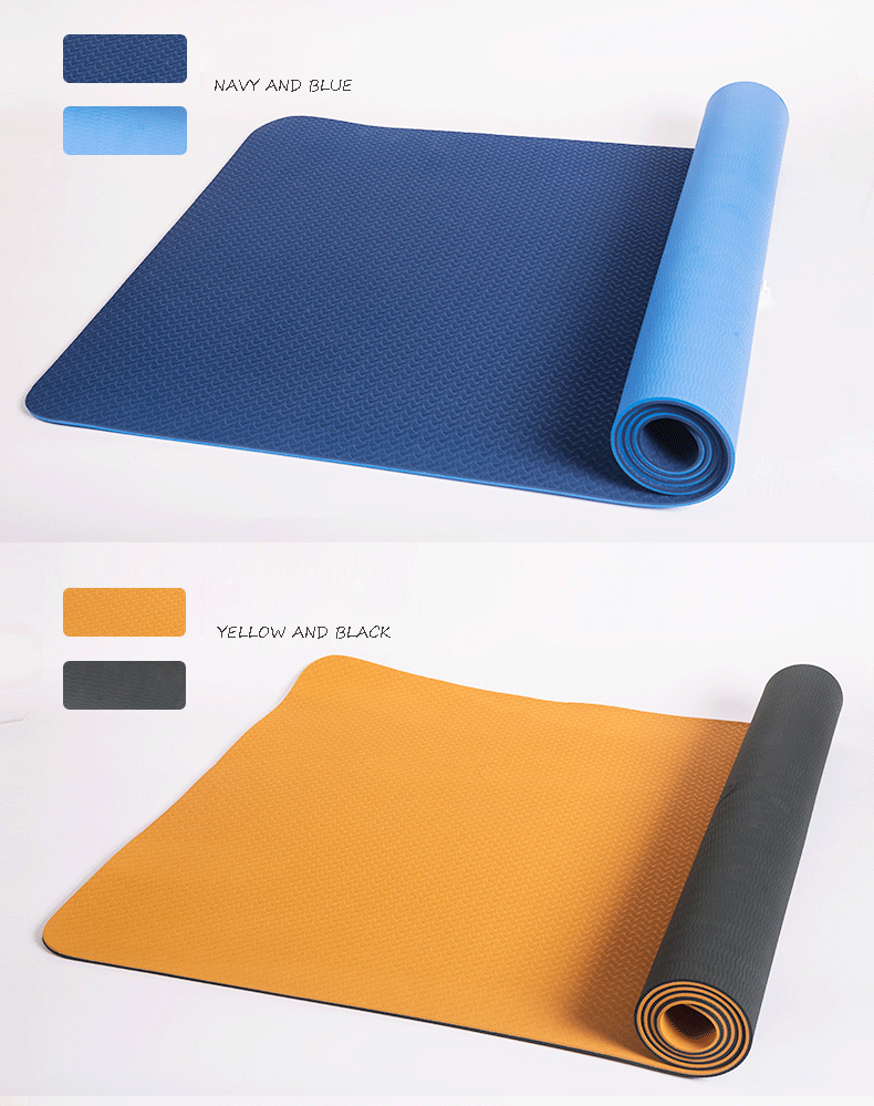 Custom TPE Yoga Mats with Double Colors , Bestselling Yoga Mats Buy