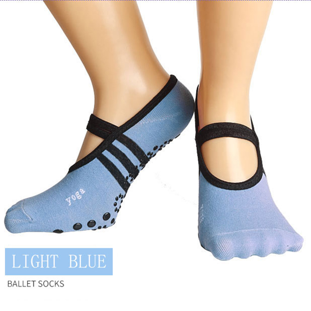 Wholesale Non Slip Toeless And Backless Yoga Sock with Silicone Dots