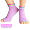 Wholesale Non Slip Toeless And Backless Yoga Sock with Silicone Dots