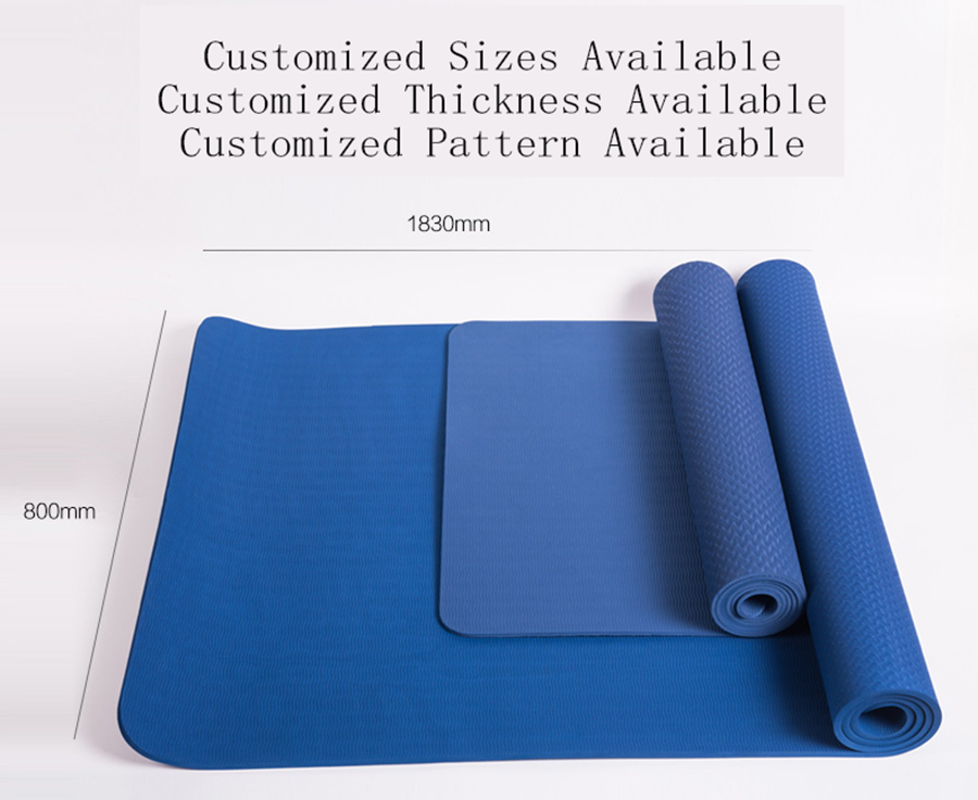 Mathis zegen pad Blue 8mm Extra Wide Yoga Exercise Mat Online - Buy wide yoga mat, extra  wide yoga mat, blue yoga mat Product on XIAMEN SANFAN Sports Products Co,  Ltd.