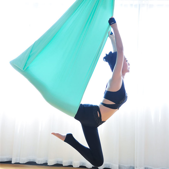 High Quality Silk Fabric Fitness Aerial Yoga Swing Sling Trapeze Inversion Equipment Anti-Gravity Yoga Hammock