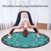 Suede Natural Rubber Meditation Mat--Hot Sales, Custom Printed Meditation Cushion 