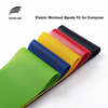 Eco-Friendly Rubber Elastic Body Building Resistance Loop Yoga Sports Exercise Bands Set