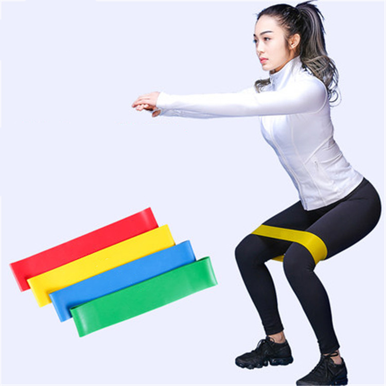 Customized Logo Exercise Fitness Resistance Stretch Bands Set Latex Elastic Ring