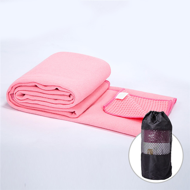 China Factory Custom Logo OEM Non Slip Microfiber Fitness Sports Hot Yoga Mat Towel