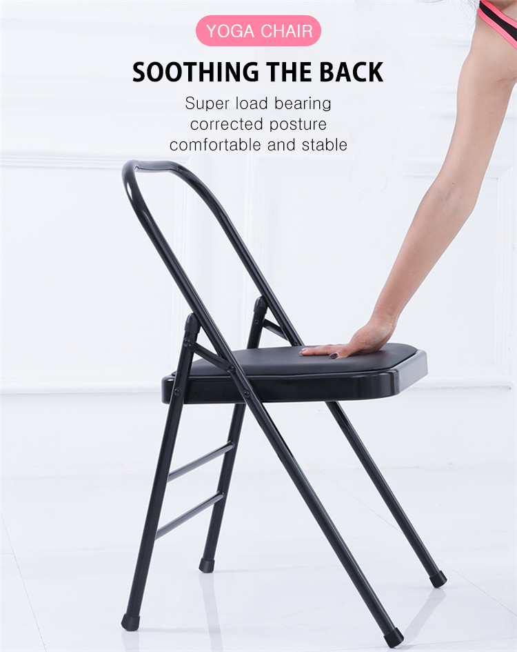 Yoga Backless Metal Chair Folding Steel Pipe Yoga Chair Buy Backless
