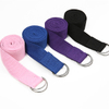 Adjustable Fitness Elastic Organic Cotton Pilates Stretch Band Yoga Strap 