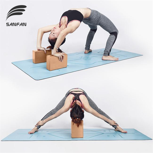  Customized Logo Wholesale High Quality Fitness Lightweight, Odor-Resistant and Non-Slip Surface Eco-friendly Natural Cork Yoga Block