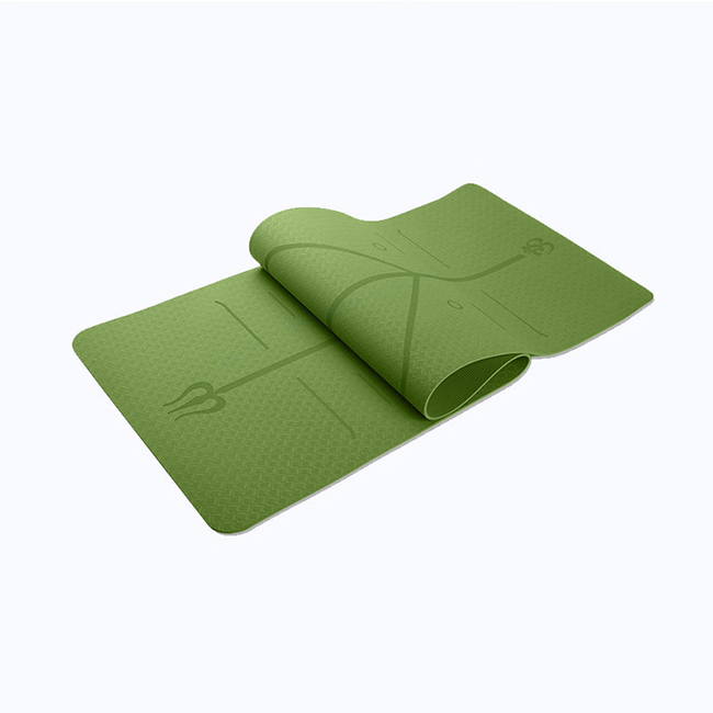 Custom Printed TPE Yoga Mat with Alignment 