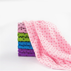 High quality microfiber anti slip hot yoga mat cover yoga towel
