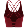 Women's Removable Padded Yoga Gym Workout Fitness Bra Medium Support Workout Sports Bras
